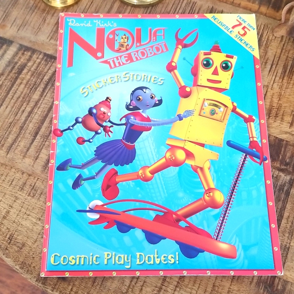 Vintage Nova The Robot Sticker Stories with Stickers